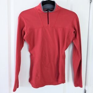 Arc'teryx quater zip base layer red medium